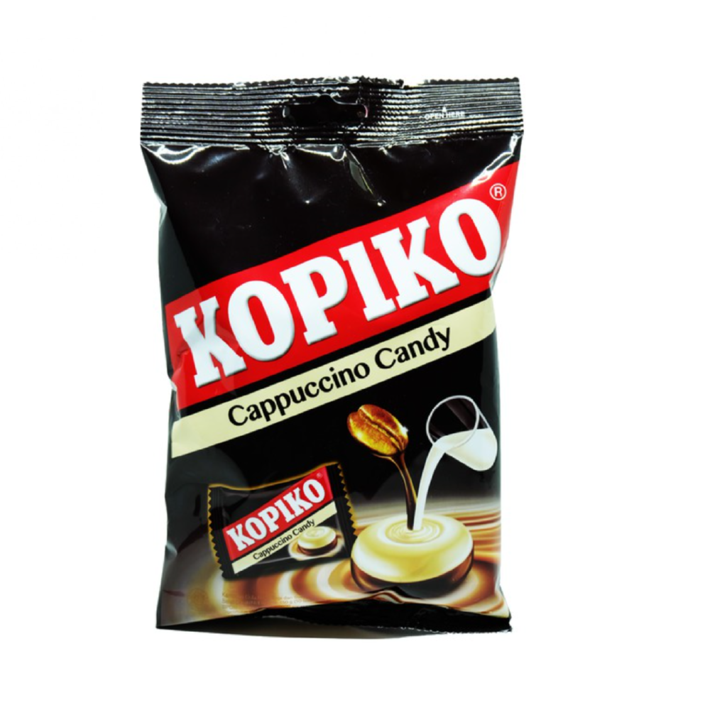 Копико. Kopiko Cappuccino. Конфеты Копико капучино. Cappuccino Candy. Леденцы Kopiko Cappuccino 27 гр.